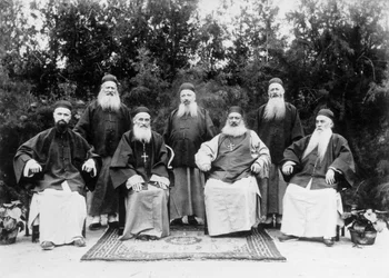 Jesuiten von einer Mission in China, ca. 1900